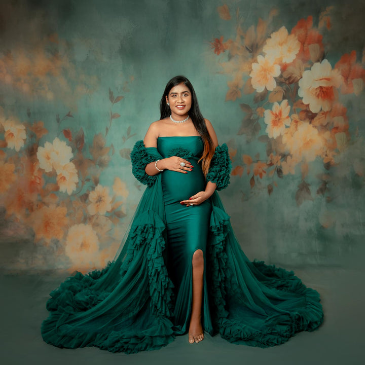 90s Floral : Maternity Backdrops