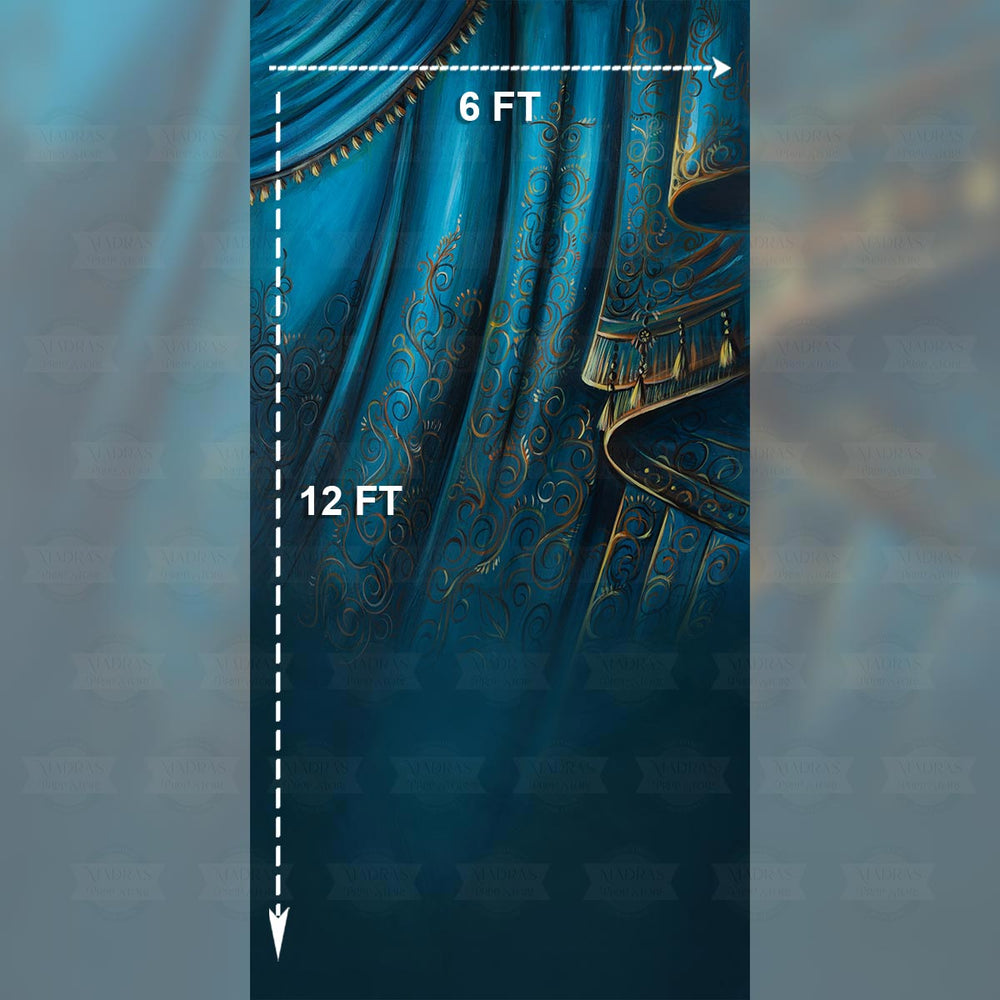 Blue Saree : Maternity Backdrops