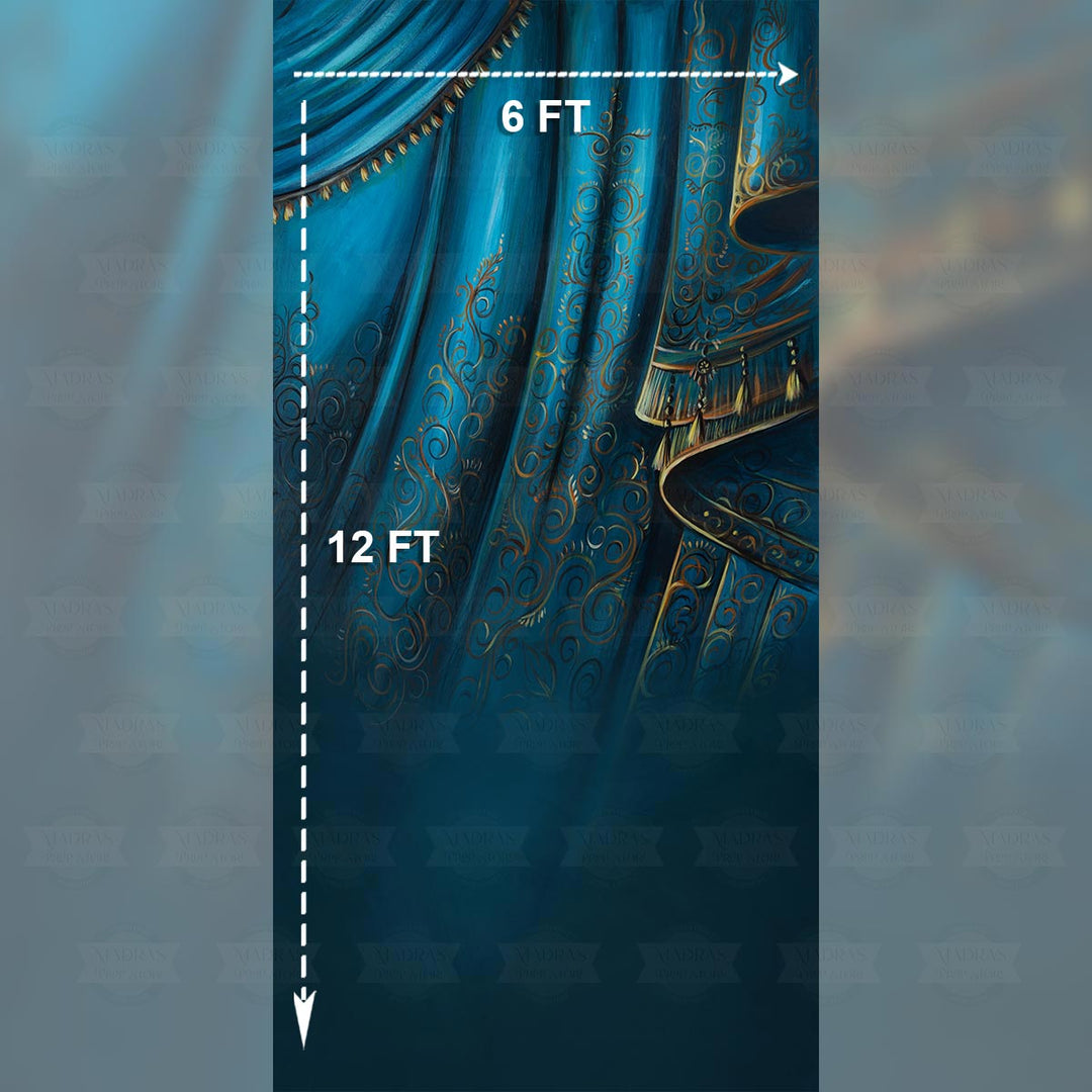 Blue Saree : Maternity Backdrops