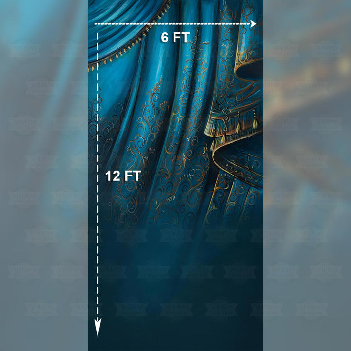 Blue Saree : Maternity Backdrops
