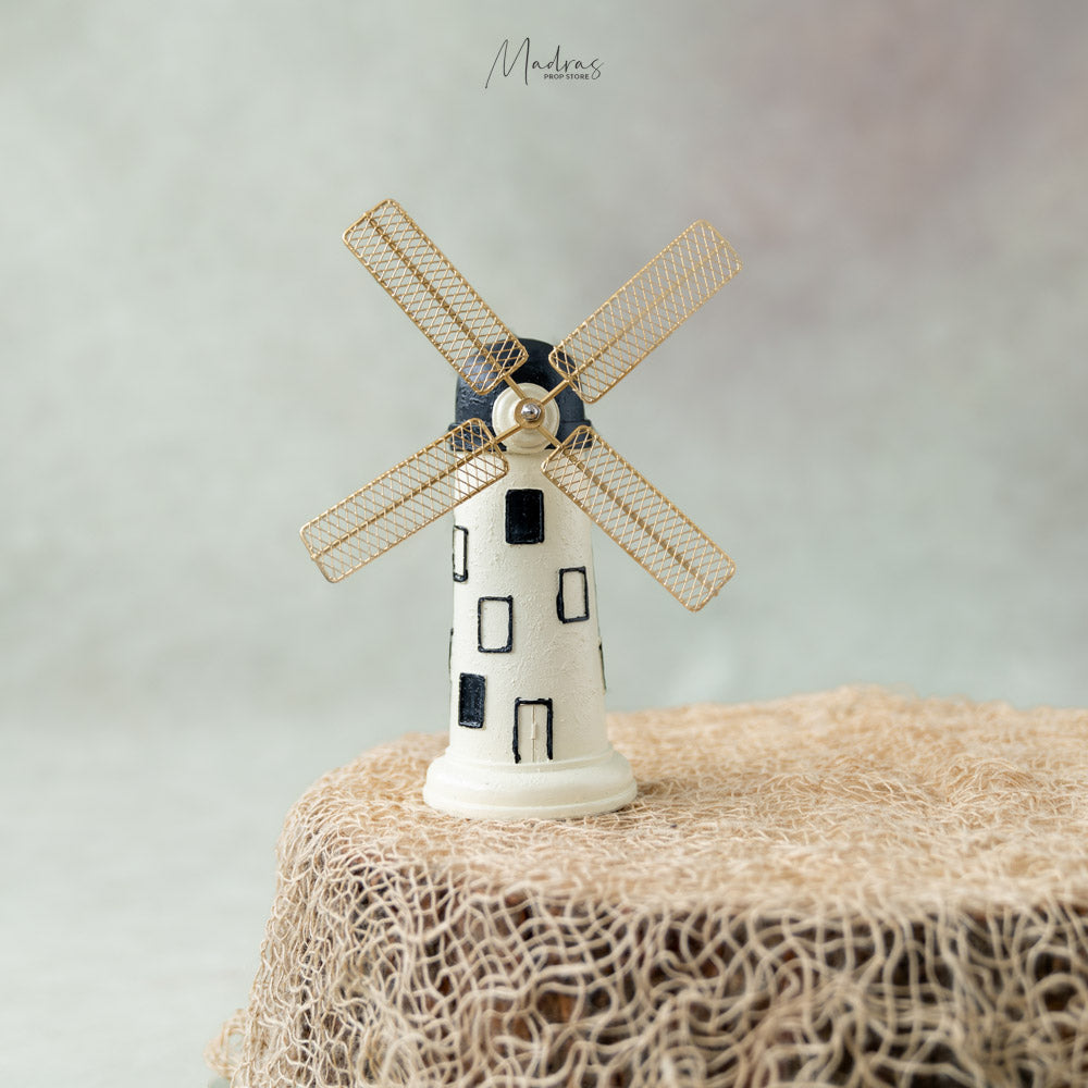 Miniature Windmill (Cream) - Baby Props