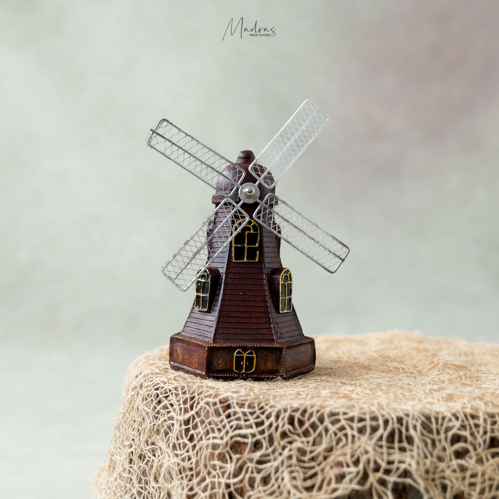 Miniature Windmill (Maroon) : Baby Props