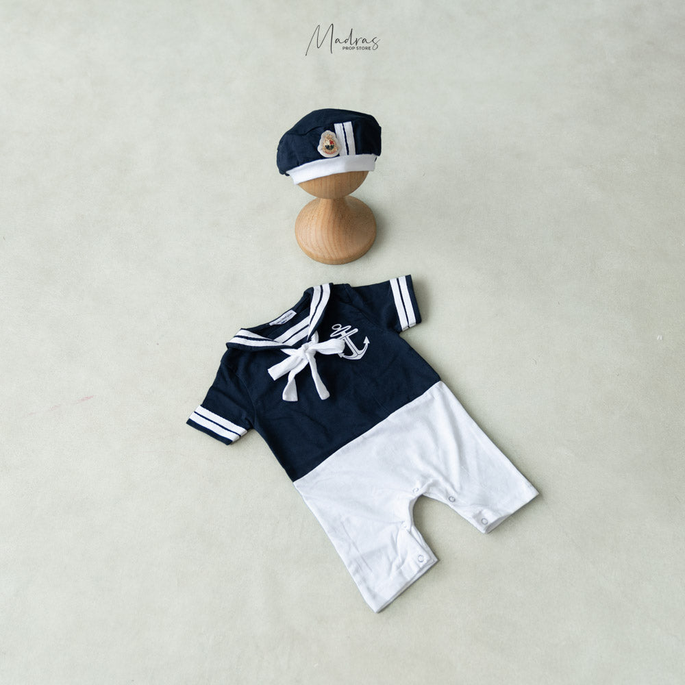 Sailor Outfit ( Blue with white ) -Baby Props