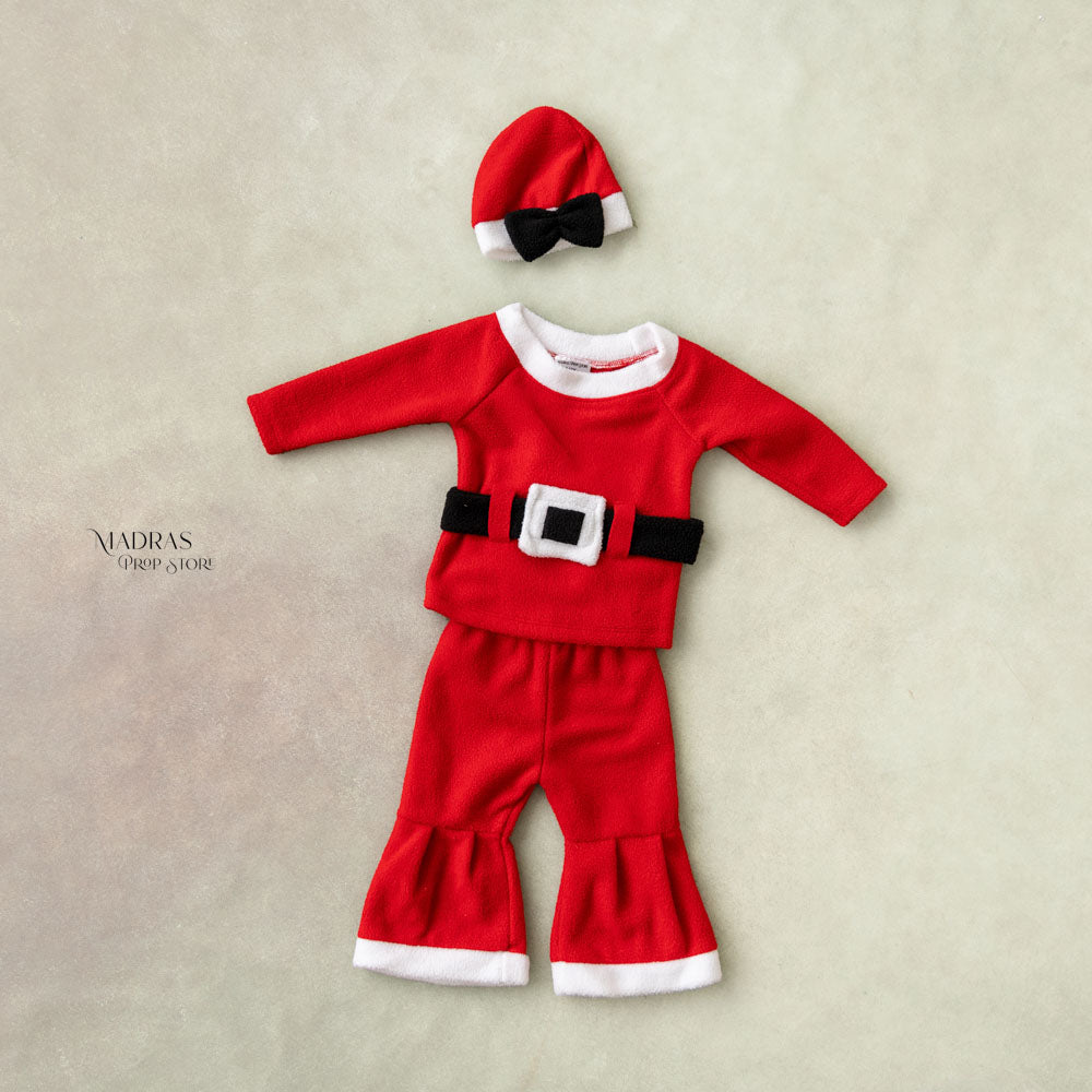 Santa Outfit ( Type 1) | 9 to 12 Months -Baby Props