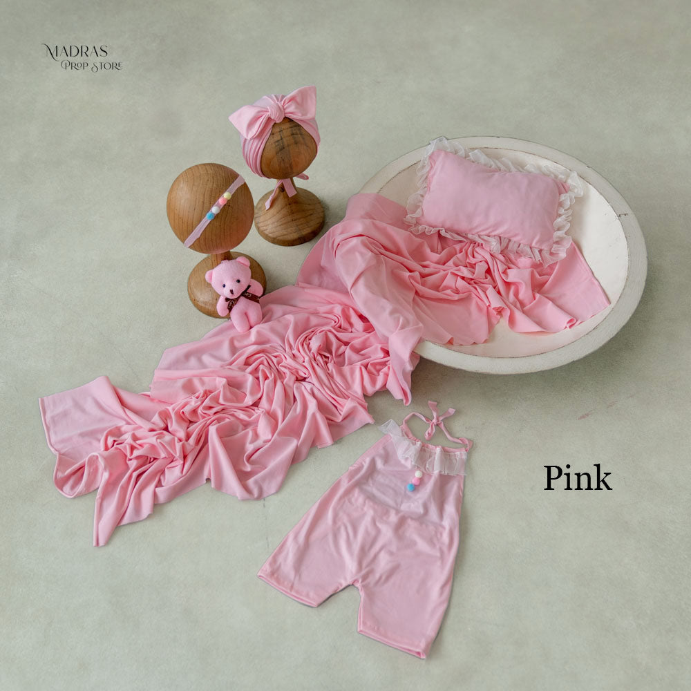 Budget Newborn Photoshoot Set Outfit Wrap 195 Cm Long Cap