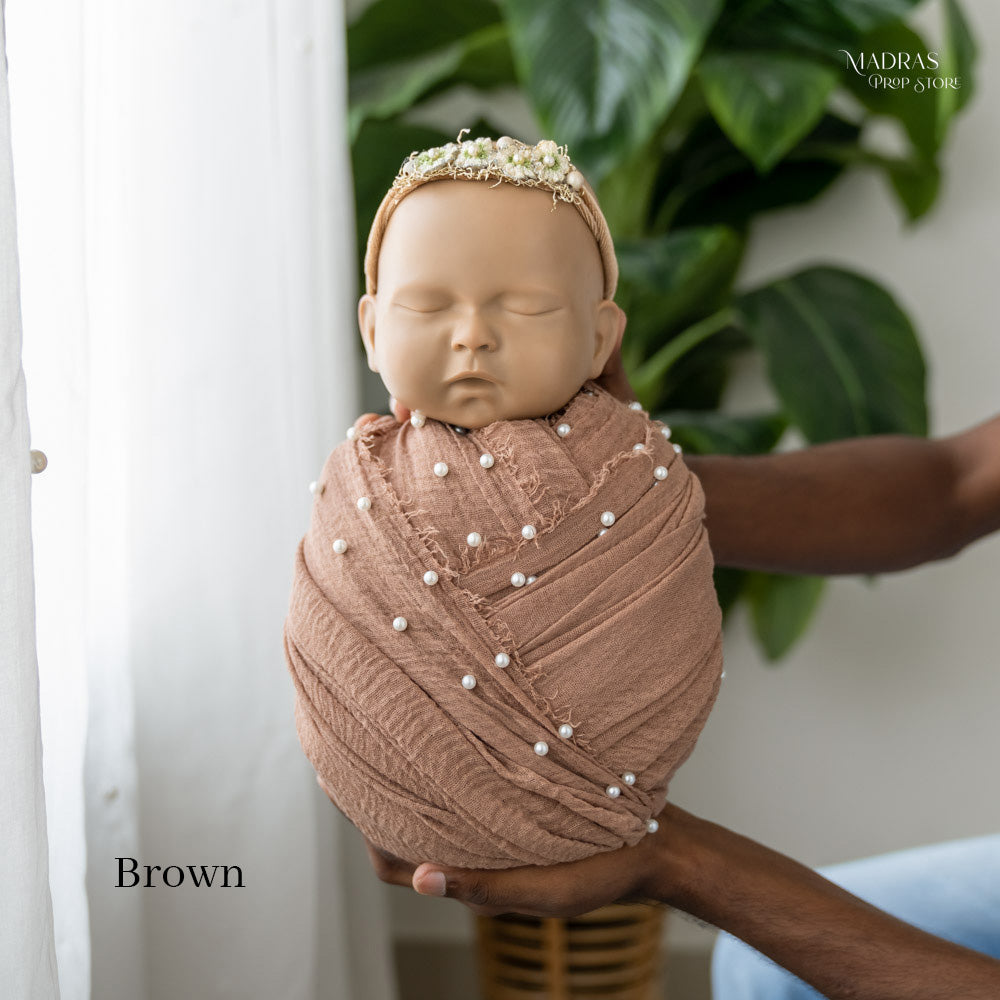 Textured Pearl Wrap : Baby Props