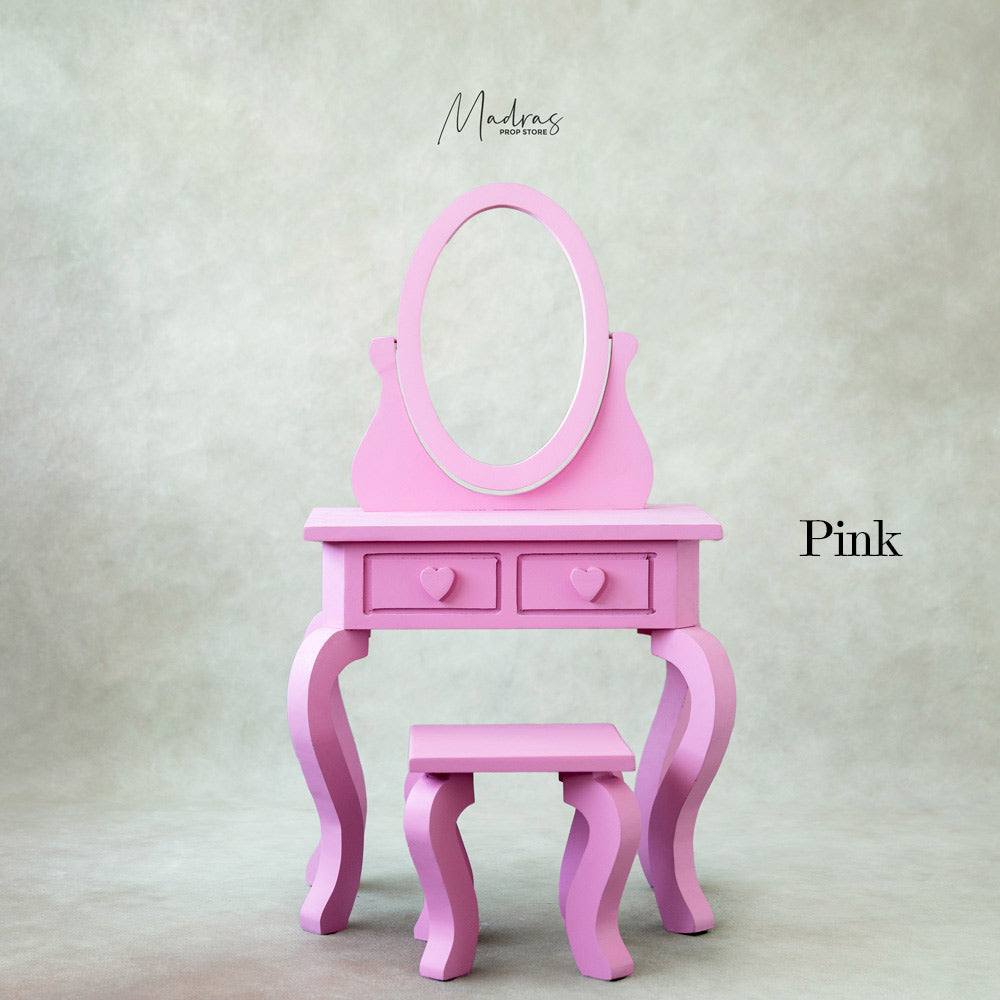 Fashionista Dressing Table With Chair-Baby Props