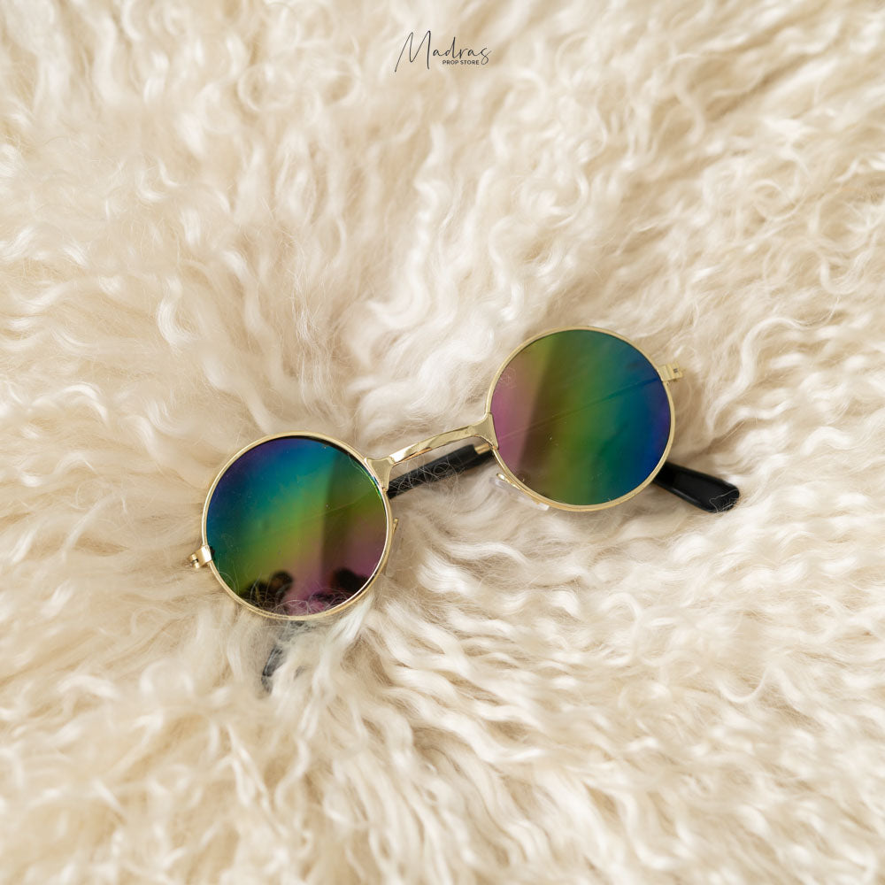 Round Sunglasses - Rainbow (9 to 12 Month) -Baby Props