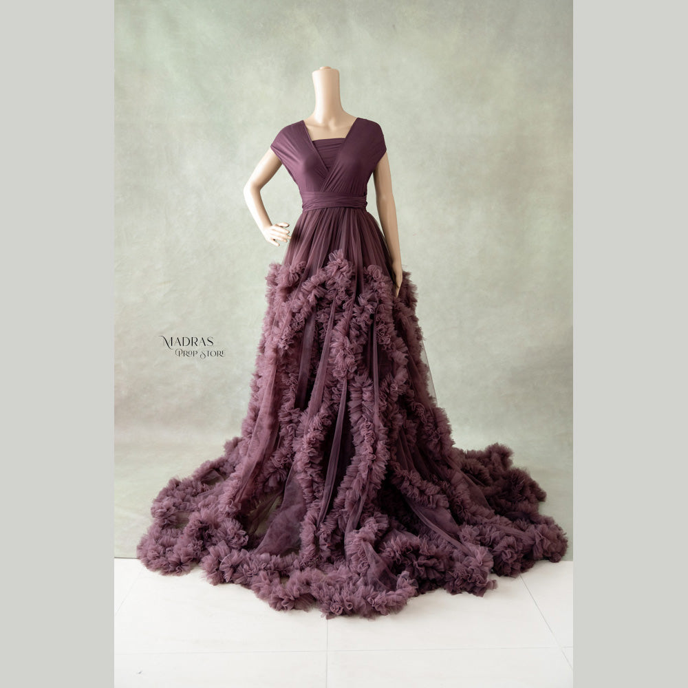 Adah Gown | Grape : Maternity Props