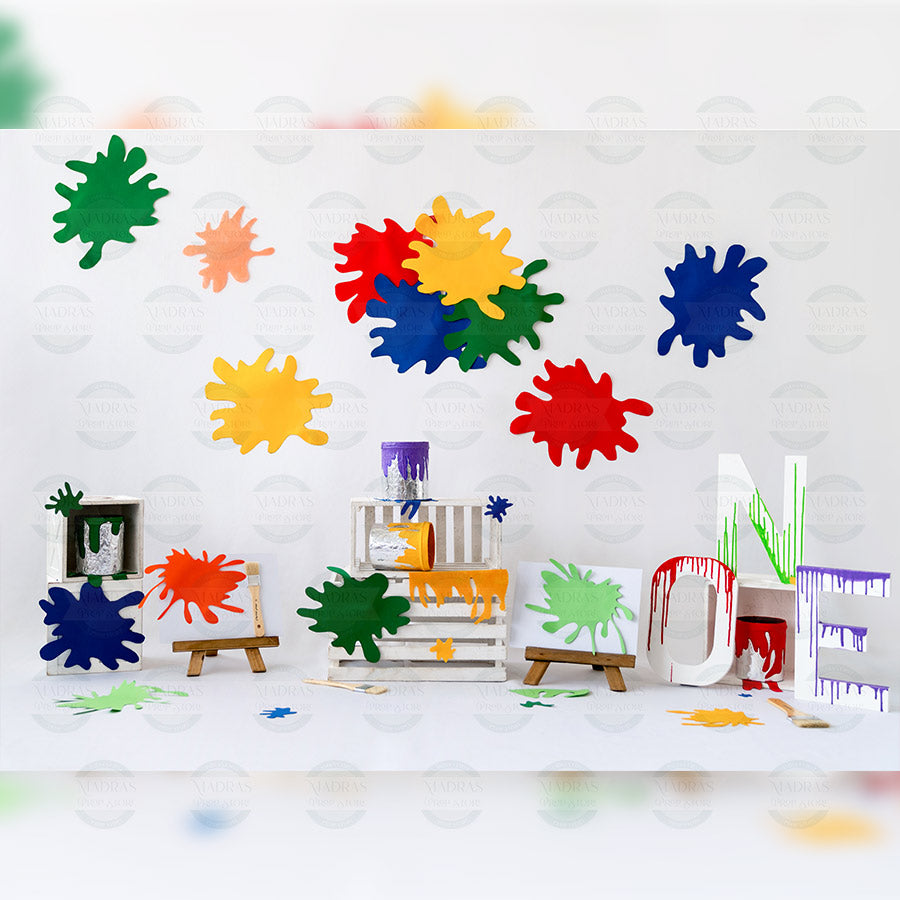 Holi V0.1 - Printed Backdrop - Fabric - 5 by 6 feet