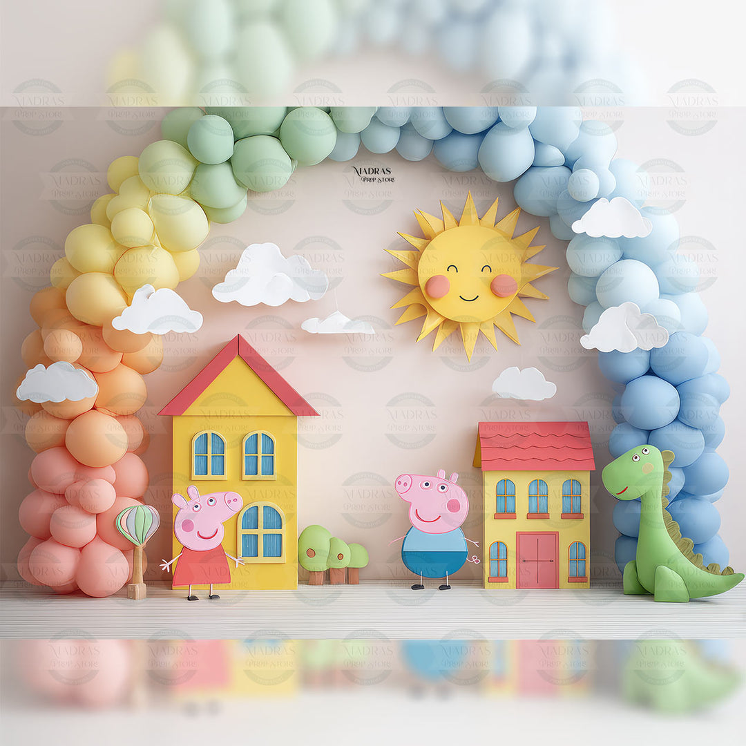 Little Piggy’s Day Out : Baby Backdrops