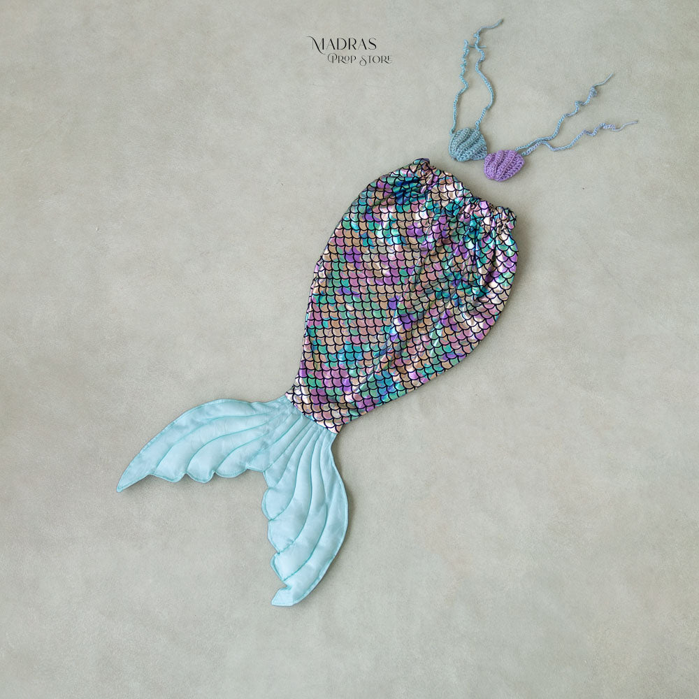 Mermaid Outfit - Multi Colour : Baby Props