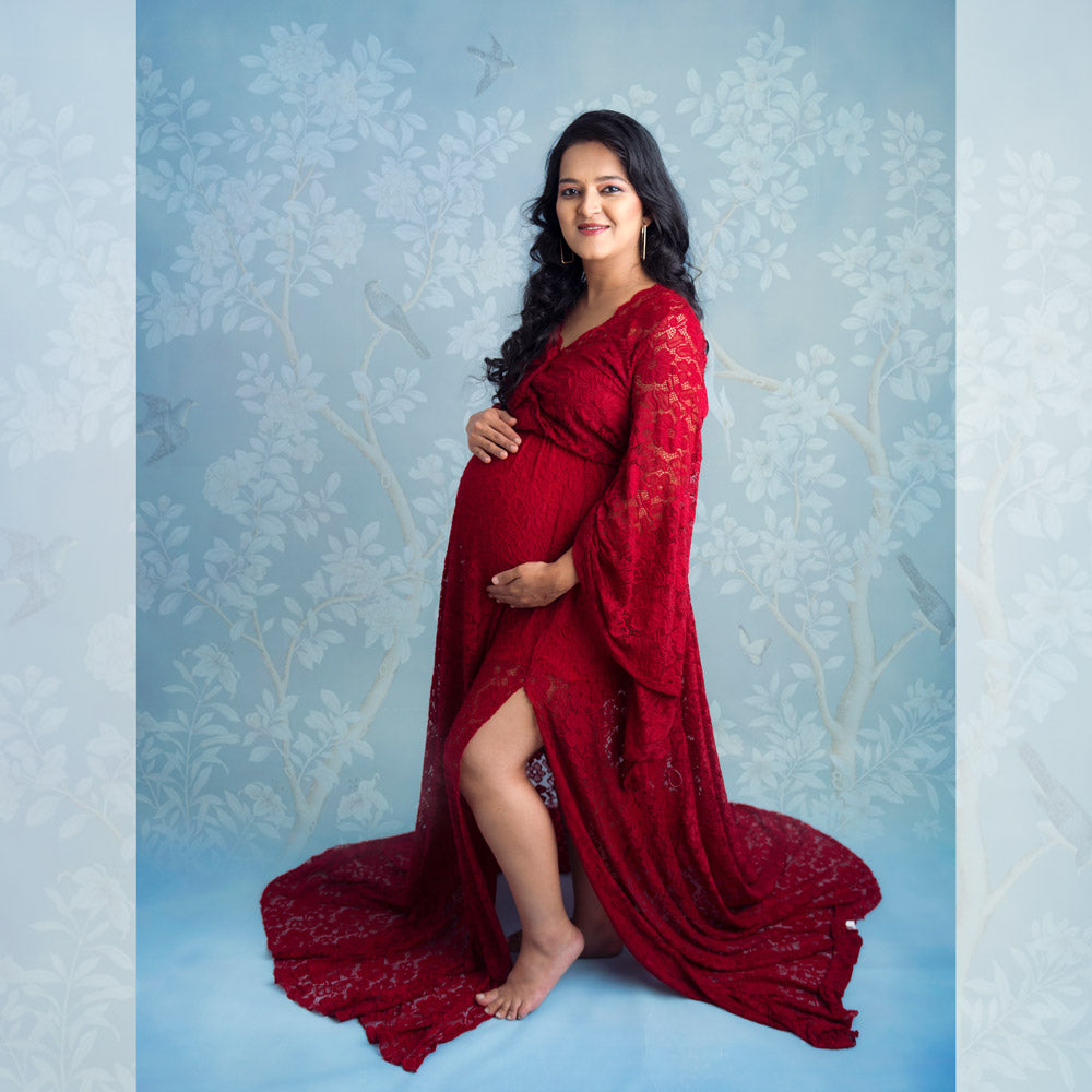  Maternity Boho Gown MG06- Baby Props