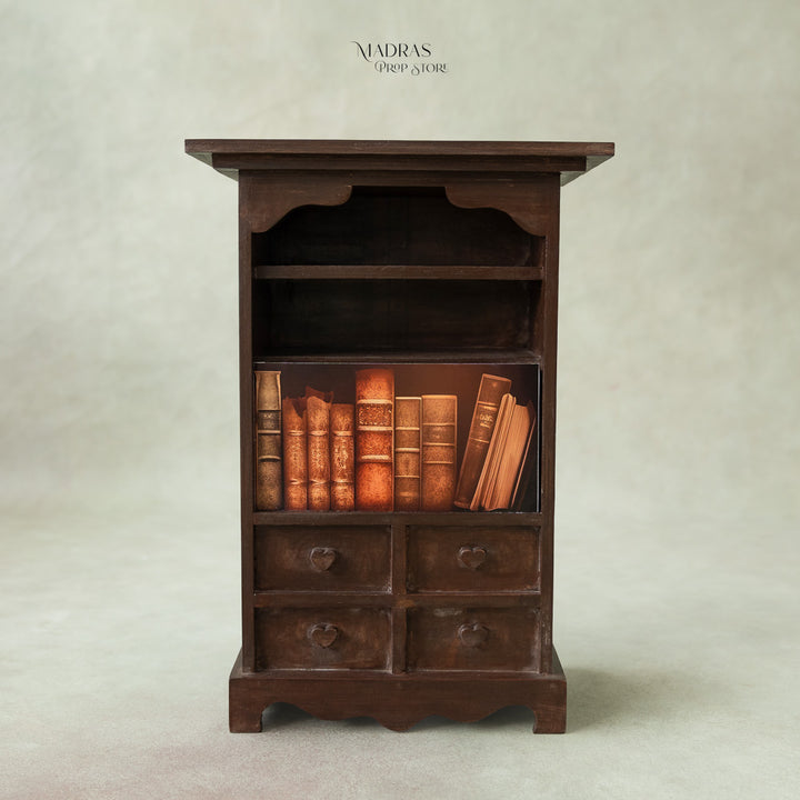 Mini Book Shelf With Old Books Cutout : Baby Props