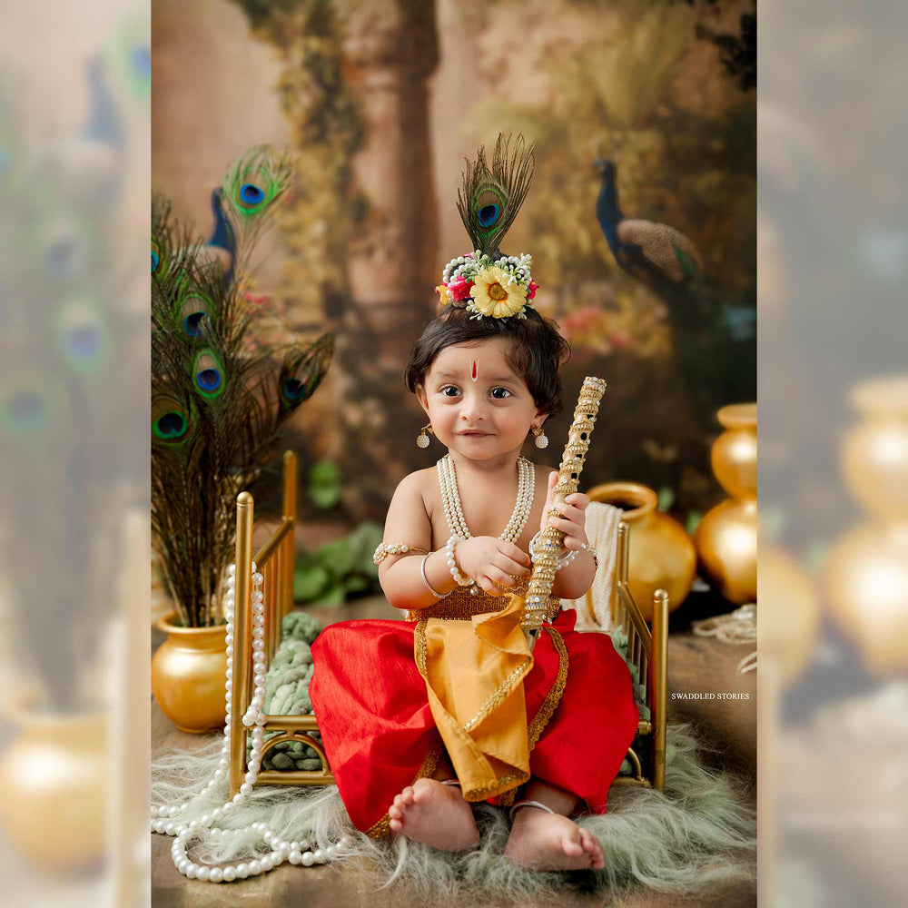 Peacock Mahal : Baby Printed Backdrops