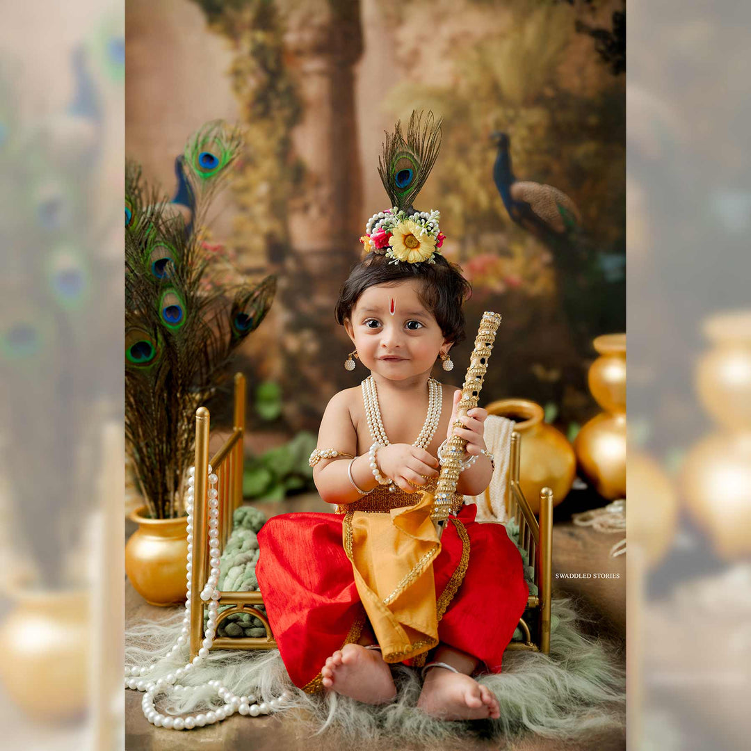 Peacock Mahal : Baby Printed Backdrops