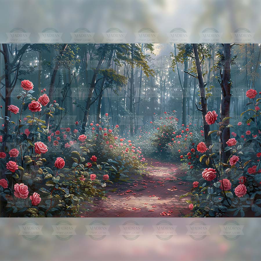 Rose Trails - Baby Printed Backdrops