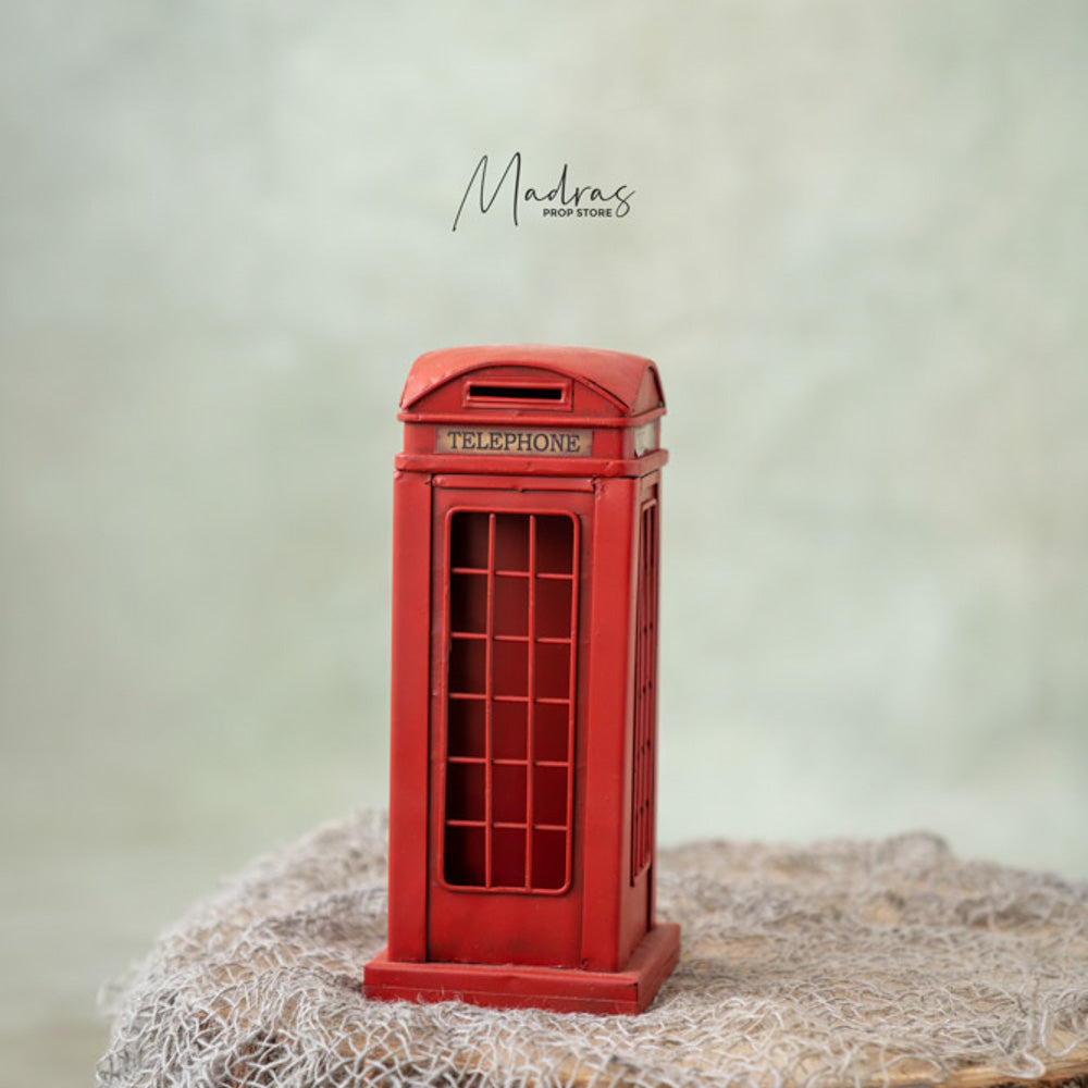 UK Streets Retro Phone Booth - Baby props