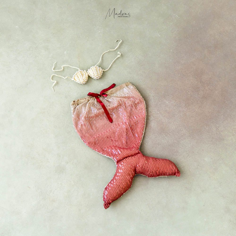 Mermaid Outfit 2 Pc Set (Pink)