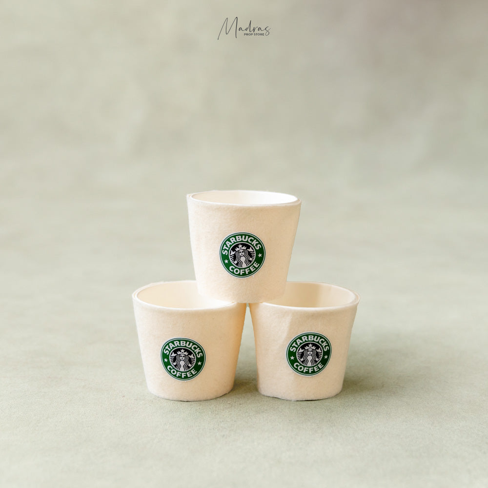 Starbuck Cups Set Of 3- Baby Props