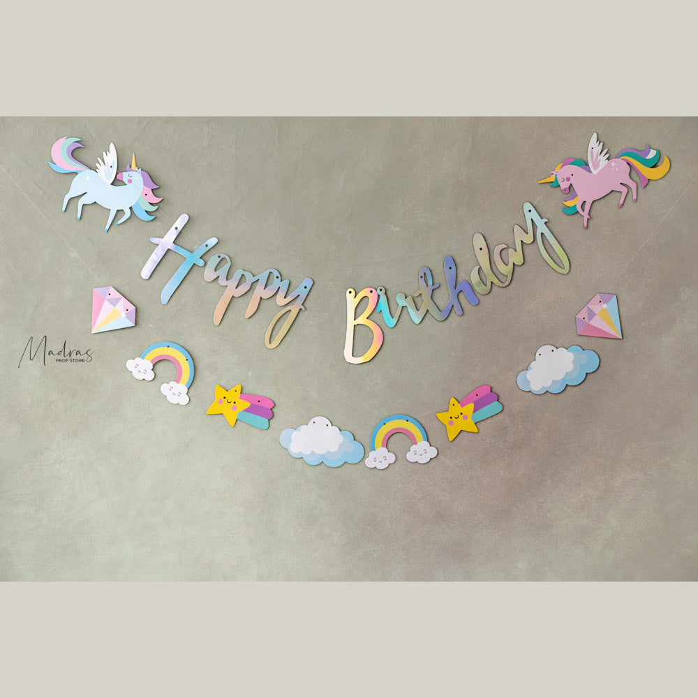Unicorn Bunting : Baby Props