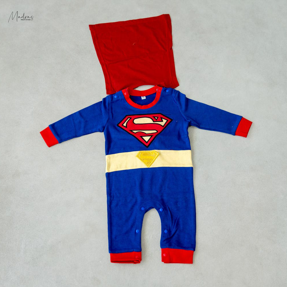 Superman Poncho Romper : Baby Props