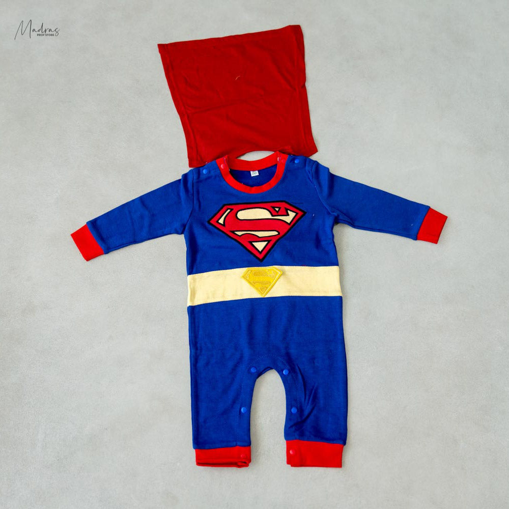 Superman Poncho Romper -Baby Props