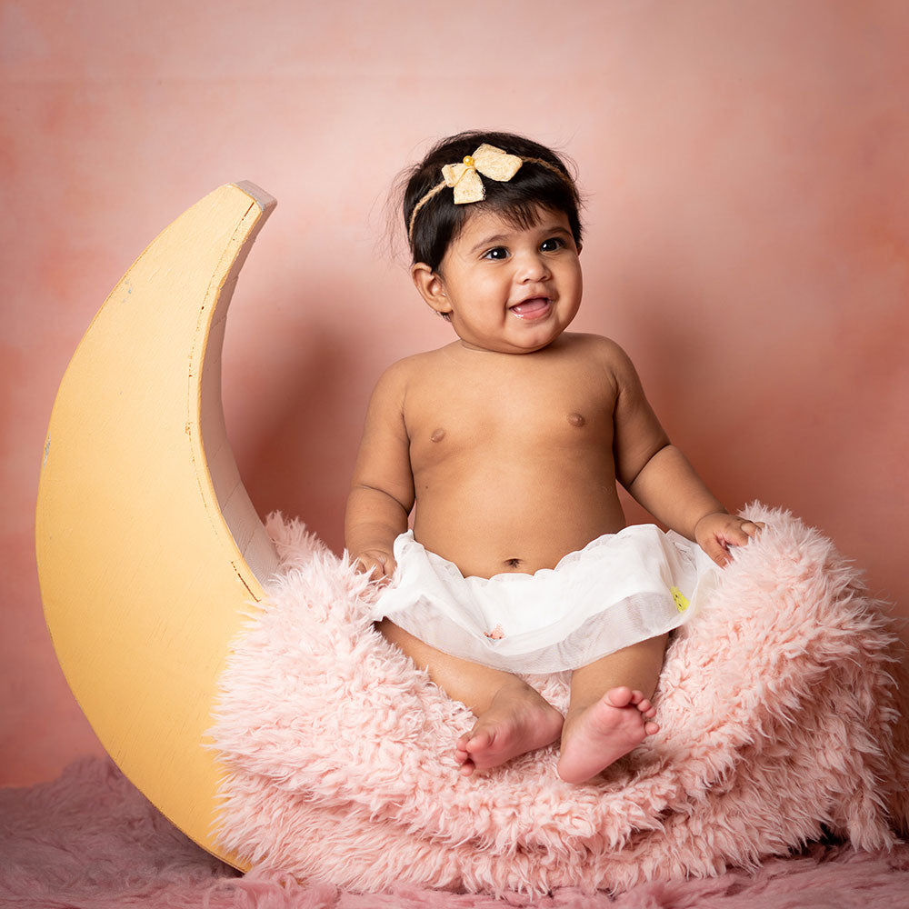 Peachy Pink Canvas - Baby Painted Backdrops