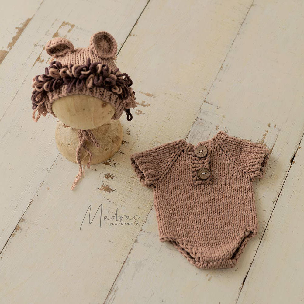 Knitted Lion Set-Baby Props