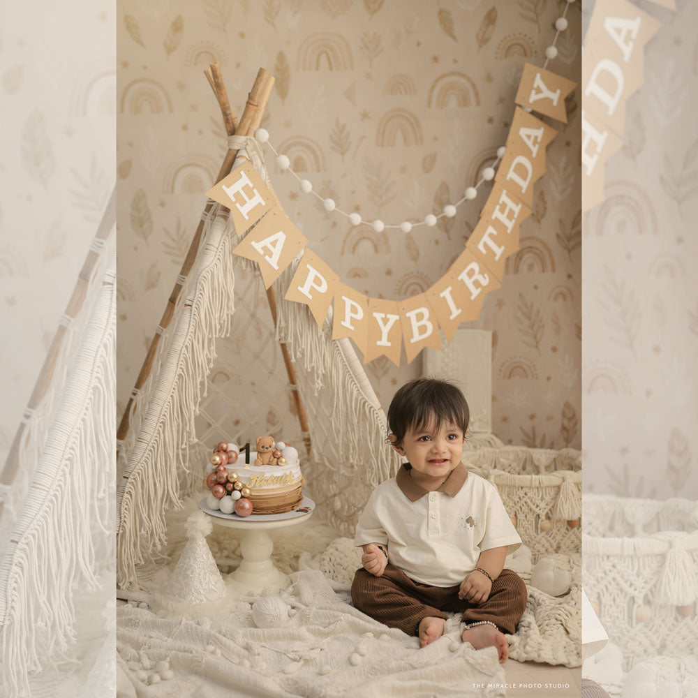 Boho Macrame Teepee Tent 4ft : Baby Props