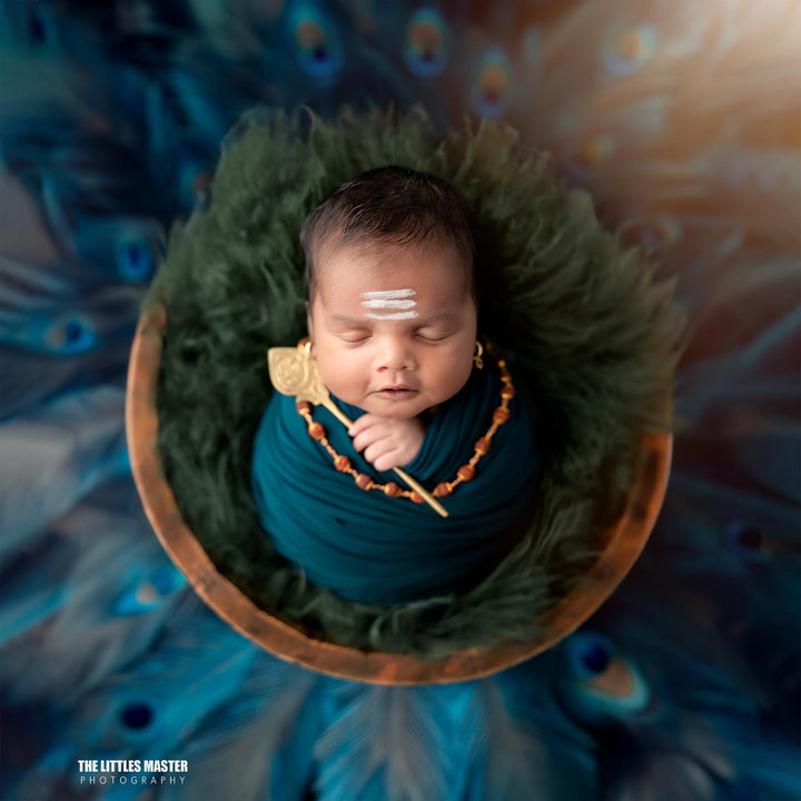 Rustic Wooden Bowl : Baby Props