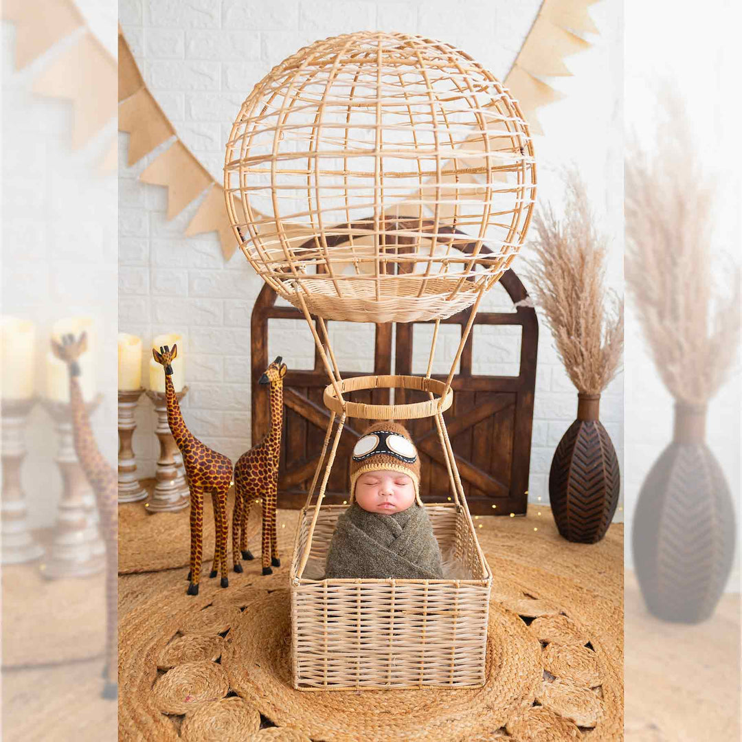 Rattan Parachute Premium Newborn Prop : Baby Props