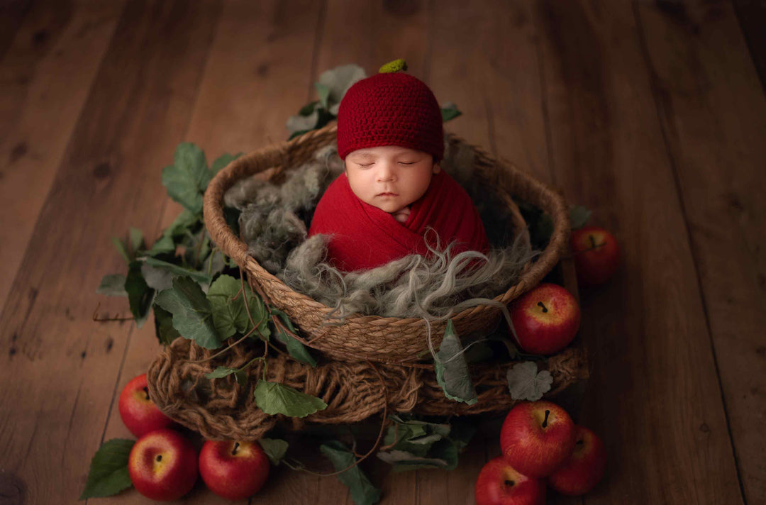 Newborn Jute Basket : Baby Props