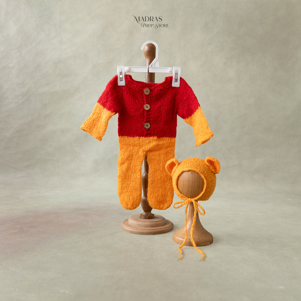 2 pc Pooh Romper Set ( Newborn ) : Baby Outfits