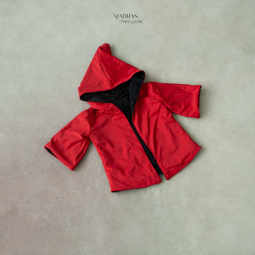 2 in 1 Red & Black Coat : Baby Props