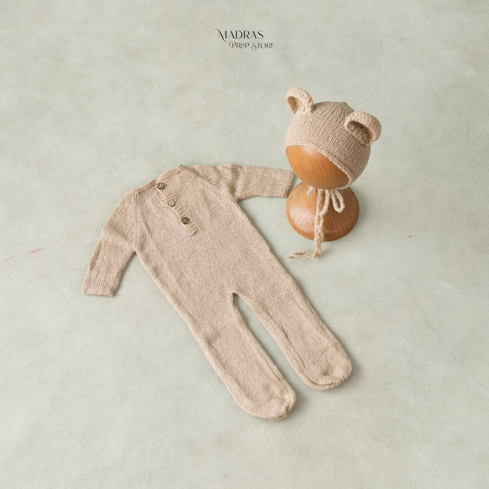 2pc Bear Romper (Newborn) : Baby Outfits