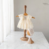 2pc Kumoto Cream Gown With Cap | Newborn | KM120