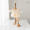 2pc Kumoto Cream Gown With Cap | Newborn | KM134