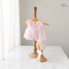 2pc Kumoto Pink Gown With Cap | Newborn | KM126