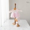 2pc Kumoto Pink Gown With Cap | Newborn | KM128