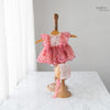 2pc Kumoto Pinkish Gown With Cap | Newborn | KM119