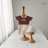 2pc Maroon Romper With Cap | Newborn | KM108
