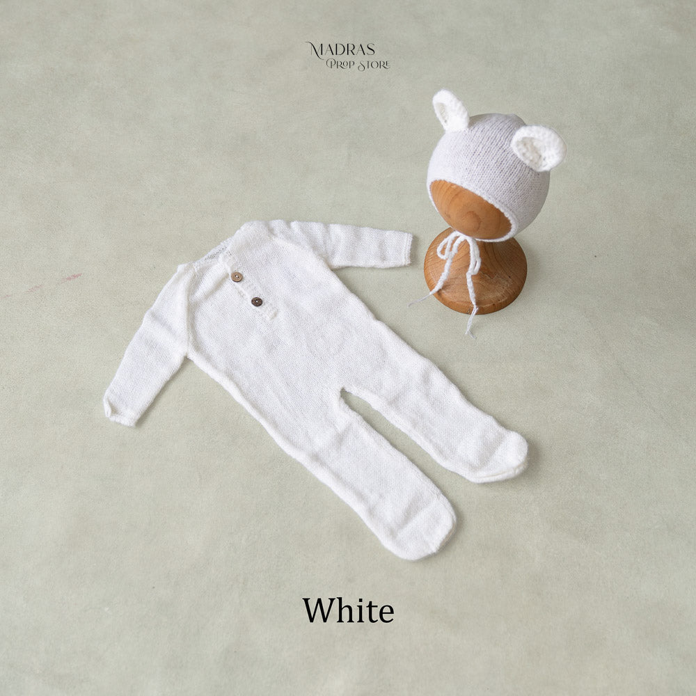 2pc Bear Romper (Newborn) : Baby Outfits