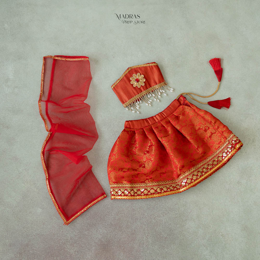 3pc Traditional Girl Outfit : Baby Outfits