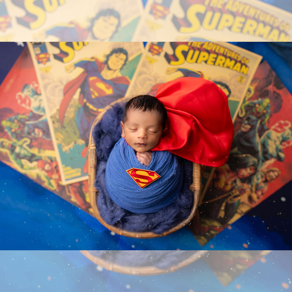 5 Pc Superman Poncho Wrap Set : Baby Props 