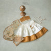 7 pc Onam Outfit - White With Gold | 1 Year