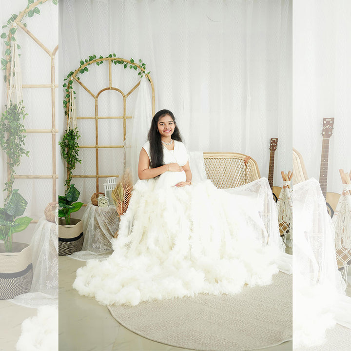 Adah Gown | Cream : Maternity Outfits