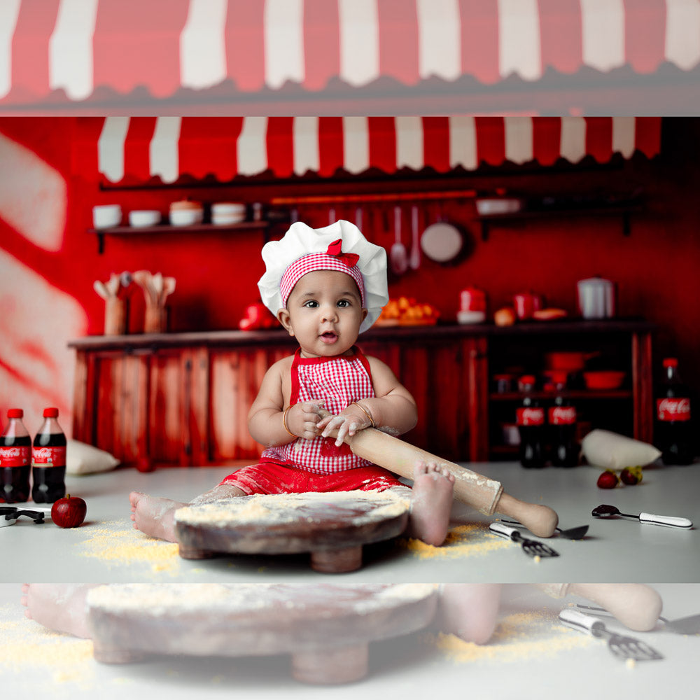American Kitchen :  Baby Backdrops