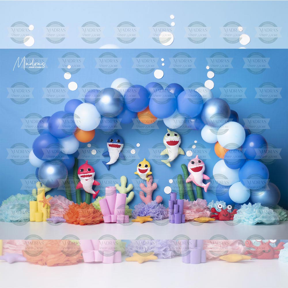 Baby Shark - Baby Printed Backdrops