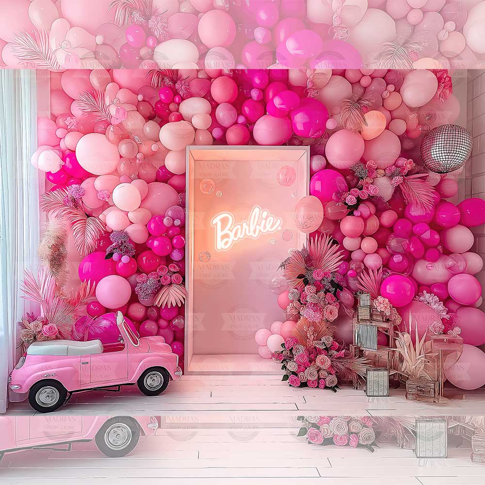 Barbie Party Theme : Baby Backdrops
